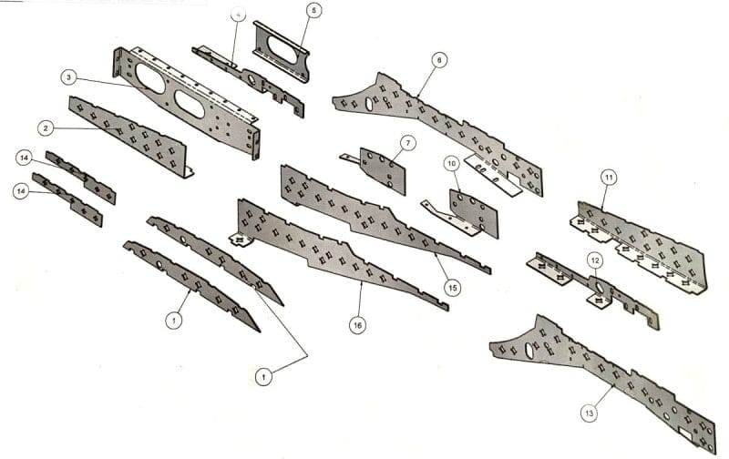 Long Bed Frame Plating Full Set - DirtBound Offroad