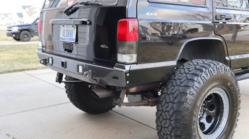 Rock Bruiser Rear Bumper | Cut-n-Fold | Jeep Cherokee XJ - DirtBound Offroad